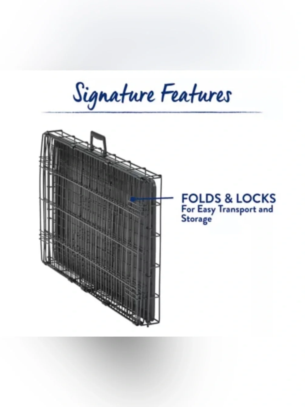 Top Paw® Double Door Folding Wire Dog Crate w/ Divider Panel - Leak Prook Tray